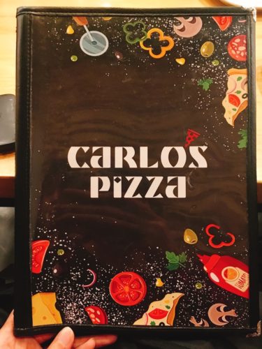 フィリピン・タガイタイの美味しいピザ「Carlos Pizza」のメニュー